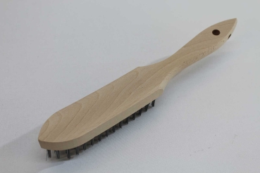 Preview: Industrie-Drahtbürste, Stahldraht gehärtet, 0,35 mm, 5-reihig